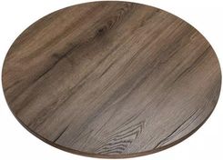 Blat laminowany dąb czekoladowy okrągły fi 90 cm do biurka, stołu, stolika KOLM