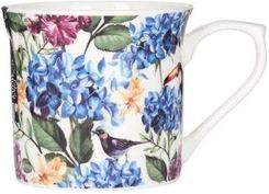 Zdjęcie Porcelanowy kubek ryflowany Kwiaty, 300 ml - Tczew
