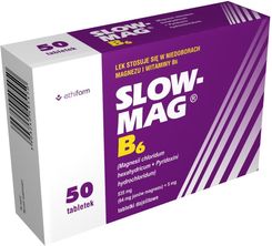 Zdjęcie Ethifarm Slow-Mag B6 64mg + 5mg 50tabl. - Stary Sącz