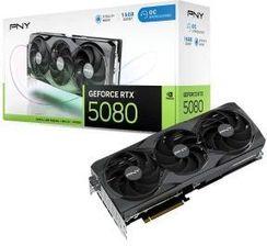 Pny GeForce RTX 5080 Overclocked Triple Fan 16GB GDDR7 256bit DLSS 4  (VCG508016TFXPB1)