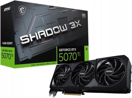 Msi GeForce Rtx 5070 Ti Shadow 3X Oc 16GB GDDR7 DLSS4 (912V531085)