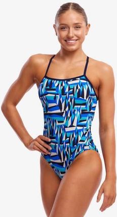 FUNKITA Strój kąpielowy damski jednoczęściowy SINGLE STRAP ONE PIECE polar caps