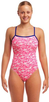 FUNKITA Strój kąpielowy damski jednoczęściowy SINGLE STRAP ONE PIECE beached bae
