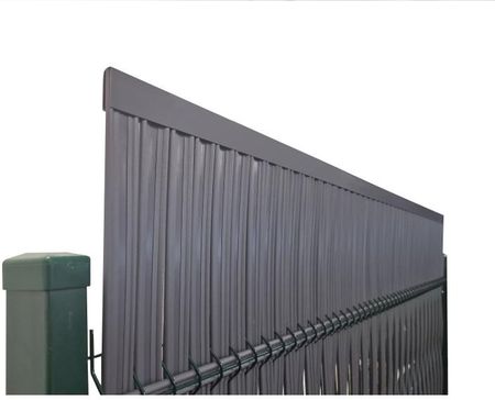 Listwy Ogrodzeniowe Pionowe Wąskie 44-62mm 153X250cm Rd05 Antracyt Komplet - zdjęcie 4