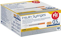 Pikdare Pic Solution Insulin Syringes Strzykawka Insulinowa 0,5ml Z Igłą 31G 0,25x8mm 100szt.