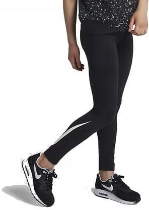 Dziewczęce Legginsy Nike dla dziewczynki czarne, sportowe 158