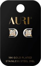 Zdjęcie Auri Kolczyki Sztyfty Kwadrat Kamien - Płoty