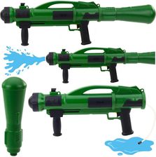 Zdjęcie Lean Toys Pistolet Broń Na Wodę Bazooka Z Pompą 73Cm Zielona 1100Ml - Łódź