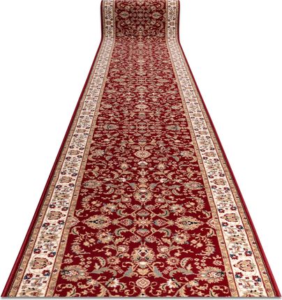 Bestenteppichede Chodnik Nain Wełniany Ornament Kwiaty 144 51066 Bordo / Beż 80cm Czerwony 80x850cm