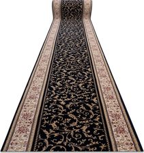 Bestenteppichede Chodnik Nain Wełniany Ornament 2904 51011 Beż / Granat 100cm Pomarańczowy 100x850cm