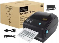 Zdjęcie Zenwire Mini Drukarka Termiczna Do Etykiet Kurierskich Samoprzylepnych 100X150 Przewodowa Td-401 Usb (6129564) - Bobolice