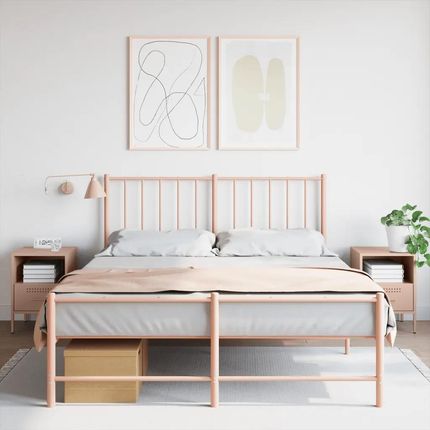Zakito Europe Stalowa Szafka Nocna 36X39X50,5Cm Różowa (Ze843057) - zdjęcie 2