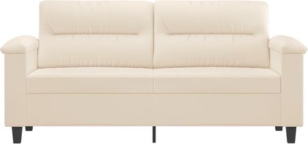 Dkd Home Decor sofa 2-osobowa beżowa 140 cm tkanina z mikrofibry - zdjęcie 2