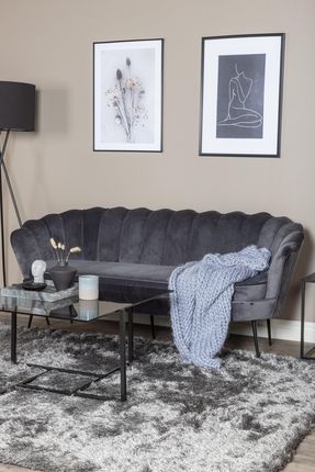 Venture Design Sofa trzyosobowa Calais ciemnoszara 180cm - zdjęcie 2