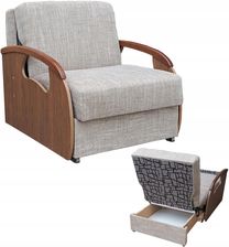 Meblobol Amerykanka Fotel Rozkładany do Spania Sofa Jednoosobowa Laminat I Retro