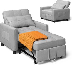 Bealife Sofa rozkładana AR21 rozkładany fotel-łóżko 3 w 1 fotel z funkcją spania regulowana poduszką i torbą