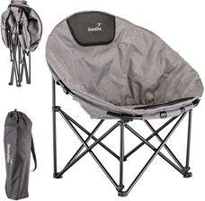 Zdjęcie Skandika Fotel Kempingowy Składany Okrągły Moonchair Kupari, Max. 150 Kg, Szary - Biała Rawska