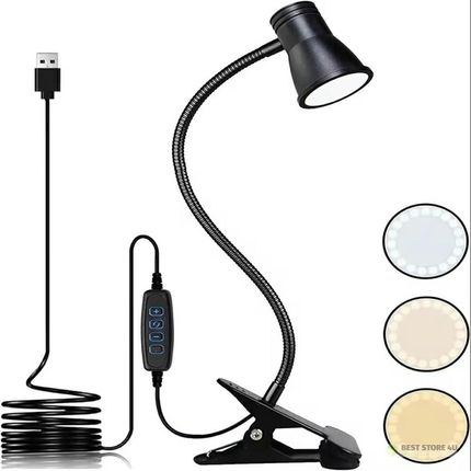 Atl Zd130 Lampka Biurkowa Led Z Klipsem Wysyłka 1-3 Dni