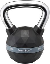 Zdjęcie Trendy Kettlebell Premium Czarny-Chrom 10Kg Kolorowe - Zaklików