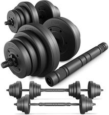 Zdjęcie Trex Sport Zestaw Hantli Bitumicznych 2X20Kg Z Przedłużanym Gryfem Czarne - Dzierżoniów