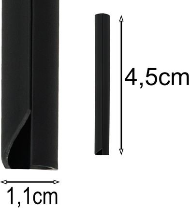 Klipsy Do Taśmy Ogrodzeniowej 4,5cm Heckemann 20 Szt Czarne - zdjęcie 2
