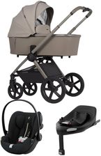Venicci Upline 2 – zestaw 4w1 – z fotelikiem Cybex Cloud G i-Size i Bazą G – Taupe