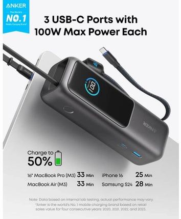 Powerbank Anker Zolo 25000mAh Szary - Opinie i ceny na Ceneo.pl