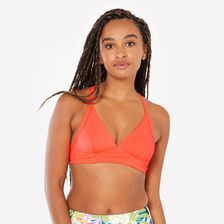 Zdjęcie Olaian Góra Kostiumu Surfingowego Teksturowana Damska Bea Pomarańczowe - Jedlicze