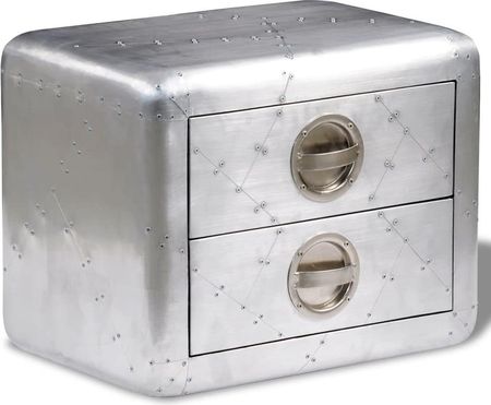vidaXL Stolik boczny Aviator aluminiowy w stylu vintage Stoliki boczne - zdjęcie 2