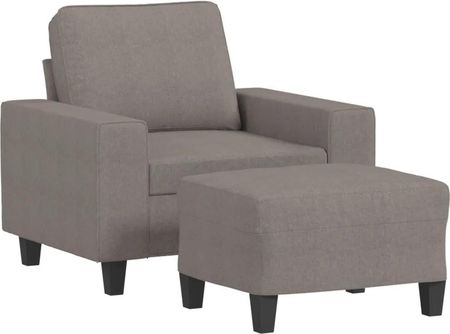 Zakito Europe Fotel Z Podnóżkiem 94X77X80Cm Taupe (Ze3201150)