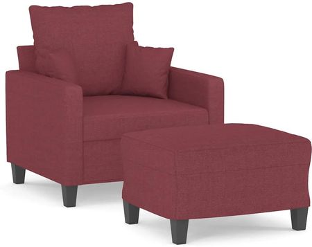 Zakito Europe Fotel Z Podnóżkiem 78X77X80Cm Winna Czerwień (Ze3201087)