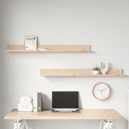 Zakito Europe Półki Ścienne Z Litego Drewna Sosnowego 110X11X9Cm Naturalny. (Ze823609) - zdjęcie 3