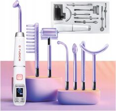 Zdjęcie Rubica Urządzenie Kosmetyczne Darsonval 7 Pelot Najmocniejszy Profesjonalny - Pieniężno