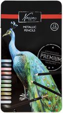 Zdjęcie Nassau Fine Art Kredki Metaliczne 12Szt. W Blaszanym Pudełku - Lwówek Śląski