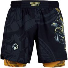 Zdjęcie Spodenki Męskie Ground Game Oni Samurai 2W1 Czarne - Lewin Brzeski