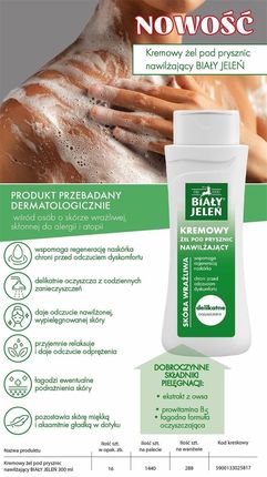 Pollena Biały Jeleń Kremowy Żel Pod Prysznic Nawilżający 300ml