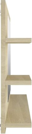 Zakito Home Lustro 3-półkowe dąb sonoma 90x10,5x45cm (ZH805018) - zdjęcie 2