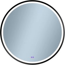 Zdjęcie Venti Lustro łazienkowe led barwa neutralna okrągłe 60cm Orion w ramie czarny - Sandomierz