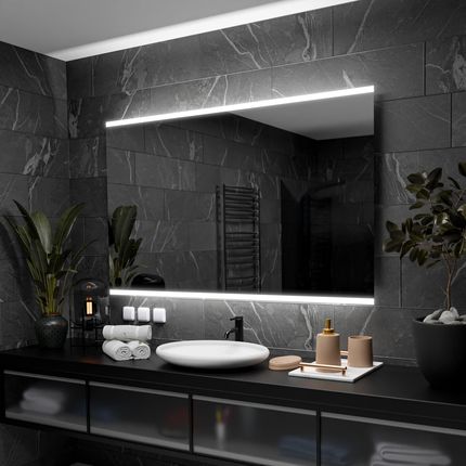 Alasta Prostokątne lustro łazienkowe z podświetleniem LED Brasil 190x50cm