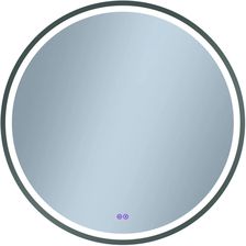 Zdjęcie Venti Lustro łazienkowe led barwa neutralna okrągłe 80cm Orion w ramie grafit - Krobia