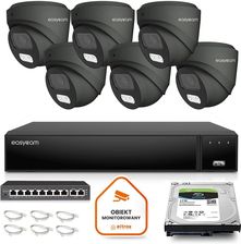Zdjęcie Easycam Zestaw Do Monitoringu Ip 6 Kamery Ec-Ip-D8Mp30Dl-G 8Mpx Poe (Z53589D6) - Łódź