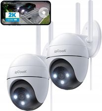 Iegeek Kamera Kopułkowa (Dome) Ip Zs-Gq2 2K 3Mpx 1296P 4X Zoom 2szt. 3 Mpx