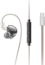 FiiO JD10 TC - złącze Type-C - transparent black - Dynamiczne monitory douszne