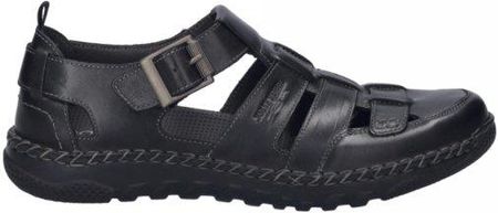 Sandały męskie Josef Seibel WILSON 08 skórzane czarny 42708 859 105