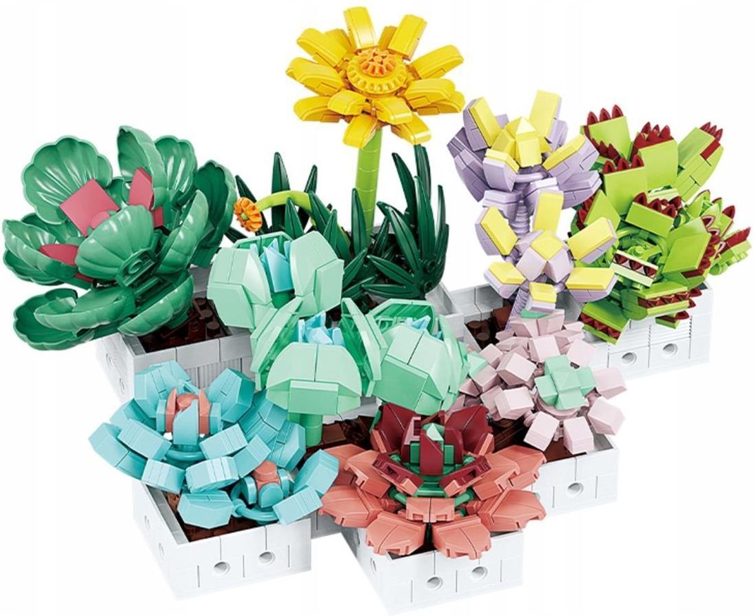 リヴァイアモン　GH 2種セット Woma Klocki Plastikowe Rośliny Sukulenty C8842-Ds - ceny i opinie