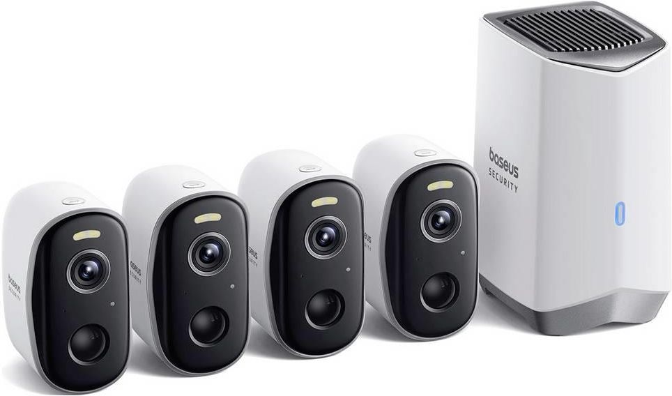 фото IP-камера видеонаблюдения Baseus Security N1 Plus 2K 4-Pack (S0TY012131) 1