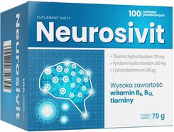 Zdjęcie Tabletki Nature Pharm Neurosivit 100szt. - Poddębice