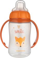Zdjęcie Canpol Babies Kubek Treningowy Z Miękkim Ustnikiem Cute Animals Pomarańczowy 56 512 Od 6 Miesiąca 320Ml - Kruszwica