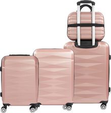 Zdjęcie Zestaw walizek Artnico 4w1 ABS golden rose - Nowy Sącz