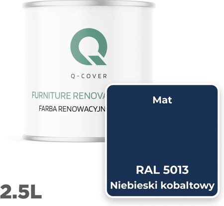 Q-Cover Farba Do Mebli Kuchennych Niebieski Kobaltowy Mat 2,5l - zdjęcie 3